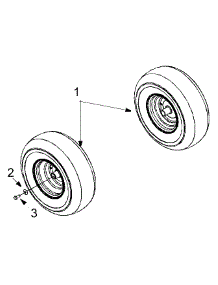 Wheels, Rear parts for Yard Machines Lawn Tractor 13A4065-700 / 2004 from AppliancePartsPros.com