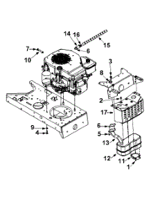 Engine Accessories Kohler parts for Yard Machines Lawn Tractor 13A4662F129 / 2002 from AppliancePartsPros.com