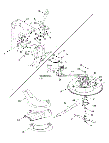 Deck & Lift Assembly parts for Yard Machines Lawn Tractor 13A6065-000 / 2002 from AppliancePartsPros.com
