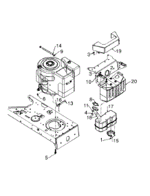 Muffler (Tecumseh) parts for Yard Machines Lawn Tractor 13A6660G352 / 1998 from AppliancePartsPros.com