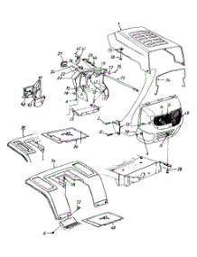 Hood Style "2" parts for Yard Machines Lawn Tractor 13A6672G129 / 2001 from AppliancePartsPros.com