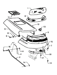 Hood parts for Yard Machines Lawn Tractor 13A747GF062 / 1997 from AppliancePartsPros.com