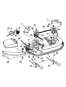 Mowing Deck - 38-Inch parts for Yard Machines Lawn Tractor 13A747GF062 / 1997 from AppliancePartsPros.com