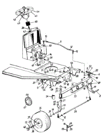 Steering & Axle Assembly & Wheels, Front parts for Yard Machines Lawn Tractor 13A747GF062 / 1997 from AppliancePartsPros.com