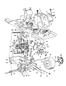 Drive / Wheels, Rear / Pedal Assembly parts for Yard Machines Lawn Tractor 13AC560B000 / 1998 from AppliancePartsPros.com