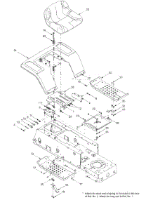 Seat, Fender Assembly parts for Yard Machines Lawn Tractor 13AC650F700 / 2004 from AppliancePartsPros.com