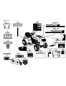 Label Map C762f parts for Yard Machines Lawn Tractor 13AC762F000 / 2008 from AppliancePartsPros.com