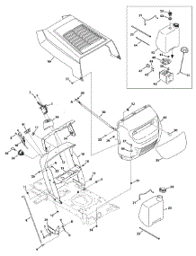 Hood Style 2 parts for Yard Machines Lawn Tractor 13AC762F000 / 2010 from AppliancePartsPros.com