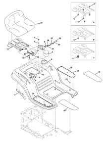 Seat & Fender parts for Yard Machines Lawn Tractor 13AC762F000 / 2010 from AppliancePartsPros.com