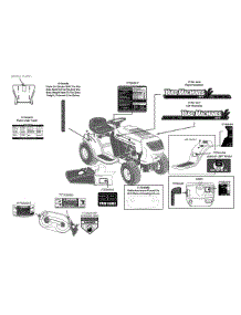 Label Map 13Ac762f000 parts for Yard Machines Lawn Tractor 13AC762F000 / 2012 from AppliancePartsPros.com