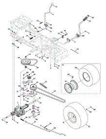 Transmission Drive Assembly parts for Yard Machines Lawn Tractor 13AC762F200 / 2010 from AppliancePartsPros.com
