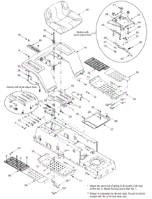 Seat, Fender Assembly 1 parts for Yard Machines Lawn Tractor 13AD695G700 / 2004 from AppliancePartsPros.com