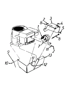 Muffler Assembly parts for Yard Machines Lawn Tractor 13AE451F000 / 1998 from AppliancePartsPros.com