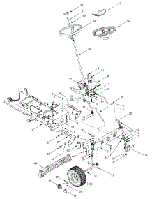 Axle & Wheels Front, Steering parts for Yard Machines Lawn Tractor 13AF607G352 / 2002 from AppliancePartsPros.com