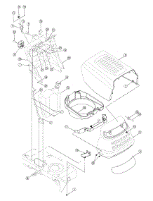 Hood Assembly parts for Yard Machines Lawn Tractor 13AG601H729 / 2005 from AppliancePartsPros.com