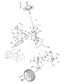 Steering parts for Yard Machines Lawn Tractor 13AG601H729 / 2005 from AppliancePartsPros.com