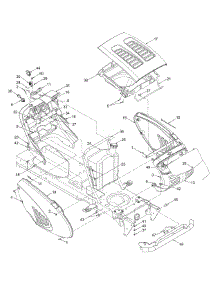 Hood Style 9 parts for Yard Machines Lawn Tractor 13AG619H022 / 2003 from AppliancePartsPros.com