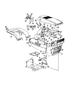 Hood Style 9 parts for Yard Machines Lawn Tractor 13AG679H023 / 1997 from AppliancePartsPros.com