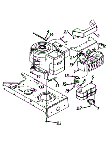 Muffler (Part 2) parts for Yard Machines Lawn Tractor 13AG695G000 / 1997 from AppliancePartsPros.com