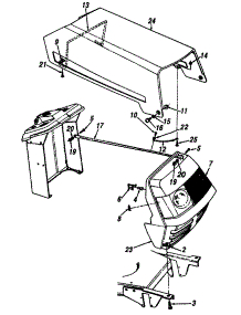 Hood And Grille Assembly parts for Yard Machines Lawn Tractor 13AH451F088 / 1997 from AppliancePartsPros.com