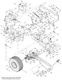 Frame, Controls, Wheels Rear parts for Yard Machines Lawn Tractor 13AH650F752 / 2004 from AppliancePartsPros.com