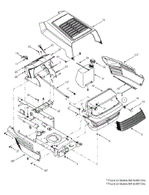 Hood Style 0 parts for Yard Machines Lawn Tractor 13AH660F352 / 2003 from AppliancePartsPros.com