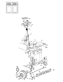 Wheels, Front / Axle, Front / Steering Assembly parts for Yard Machines Lawn Tractor 13AH661F000 / 1998 from AppliancePartsPros.com