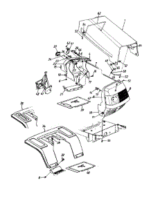Hood Style 1 parts for Yard Machines Lawn Tractor 13AH661F700 / 1997 from AppliancePartsPros.com