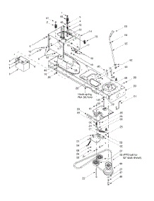 Pto Drive, Battery, Frame Components parts for Yard Machines Lawn Tractor 13AI608H026 / 2000 from AppliancePartsPros.com