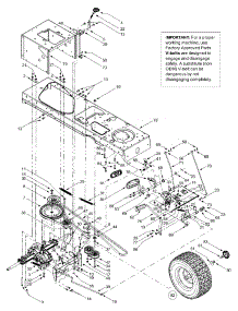 Drive, Controls, Rear Wheels parts for Yard Machines Lawn Tractor 13AI608H352 / 2002 from AppliancePartsPros.com