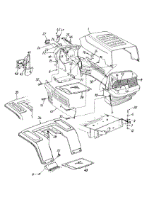 Hood Style "5" parts for Yard Machines Lawn Tractor 13AI675H062 / 2000 from AppliancePartsPros.com