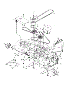 Deck Assembly "H" parts for Yard Machines Lawn Tractor 13AI675H062 / 2001 from AppliancePartsPros.com