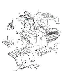 Hood Style "5" parts for Yard Machines Lawn Tractor 13AI675H062 / 2001 from AppliancePartsPros.com