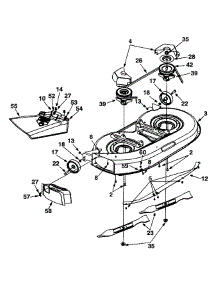 Deck Assembly "G" parts for Yard Machines Lawn Tractor 13AI698G088 / 2001 from AppliancePartsPros.com