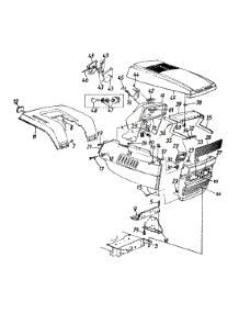 Hood Style 9 parts for Yard Machines Lawn Tractor 13AI699H088 / 2000 from AppliancePartsPros.com