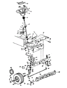 Wheels, Front / Axle, Front / Steering Assembly parts for Yard Machines Lawn Tractor 13AI69AH118 / 1999 from AppliancePartsPros.com