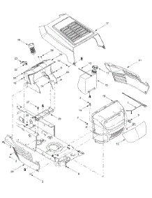 Hood parts for Yard Machines Lawn Tractor 13AJ693G755 / 2004 from AppliancePartsPros.com