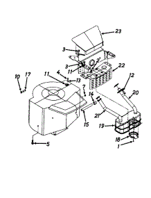 Muffler (Part 4) parts for Yard Machines Lawn Tractor 13AK695H352 / 1997 from AppliancePartsPros.com