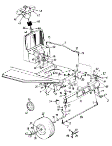Steering Assembly / Axle, Front / Wheels, Front parts for Yard Machines Lawn Tractor 13AL450C700 / 1997 from AppliancePartsPros.com
