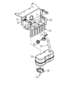 Muffler parts for Yard Machines Lawn Tractor 13AL667F118 / 1997 from AppliancePartsPros.com