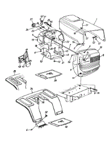 Hood Style "7" parts for Yard Machines Lawn Tractor 13AL677F141 / 2000 from AppliancePartsPros.com