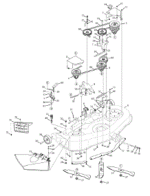Deck 46 Inch parts for Yard Machines Lawn Tractor 13AL771H029 / 2008 from AppliancePartsPros.com