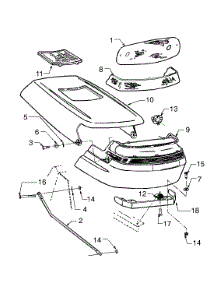 Hood (Style G) parts for Yard Machines Lawn Tractor 13AM47GF062 / 1998 from AppliancePartsPros.com