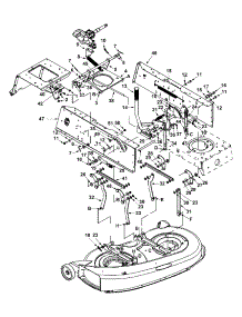 Deck Lift & Hanger Assembly parts for Yard Machines Lawn Tractor 13AM663F352 / 2002 from AppliancePartsPros.com