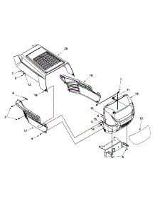 Hood Style 3 parts for Yard Machines Lawn Tractor 13AM663F352 / 2002 from AppliancePartsPros.com