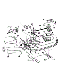 Deck Assembly "G" parts for Yard Machines Lawn Tractor 13AM670G088 / 2000 from AppliancePartsPros.com