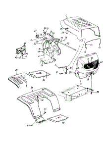 Hood Style 2 parts for Yard Machines Lawn Tractor 13AM672G088 / 1997 from AppliancePartsPros.com