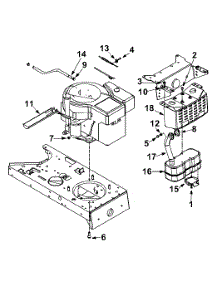 Engine Accessories Over Head Valve parts for Yard Machines Lawn Tractor 13AM675G000 / 2002 from AppliancePartsPros.com
