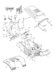 Hood Style "8" parts for Yard Machines Lawn Tractor 13AM678G022 / 2000 from AppliancePartsPros.com