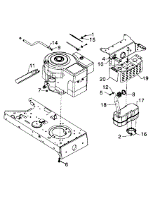 Muffler (Part 3) parts for Yard Machines Lawn Tractor 13AM690G352 / 1997 from AppliancePartsPros.com
